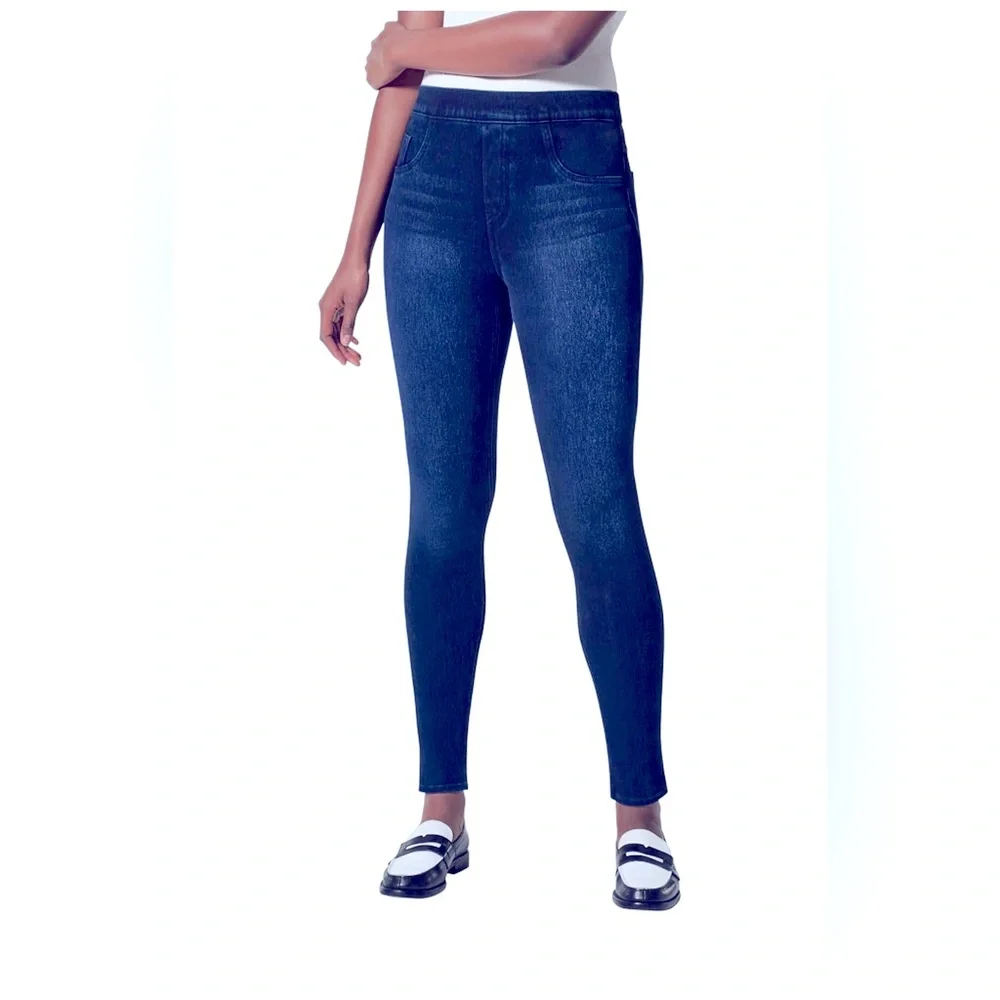 New SPANX Jean-Ish Ankle Jeans - Med. Midnight Shade - Picture 1 of 7